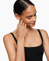 Pavé Crossover Five Row Ring in 18K Yellow Gold with Diamonds, 17.7mm